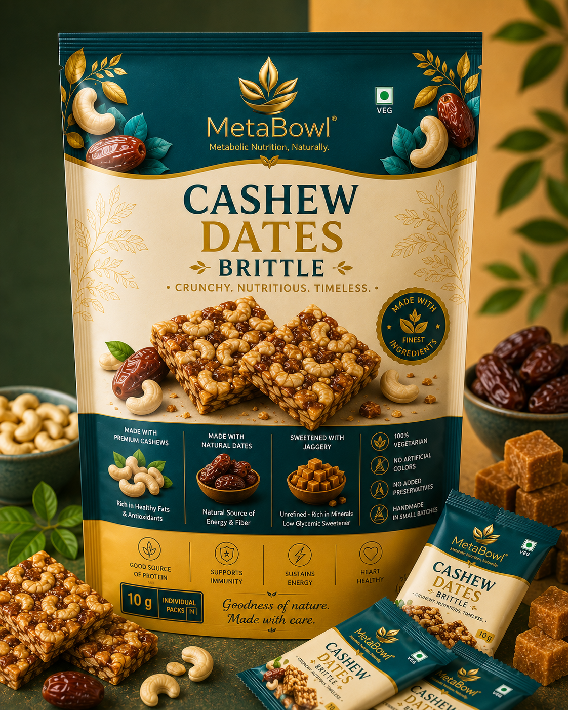 Cashew Dates Brittle