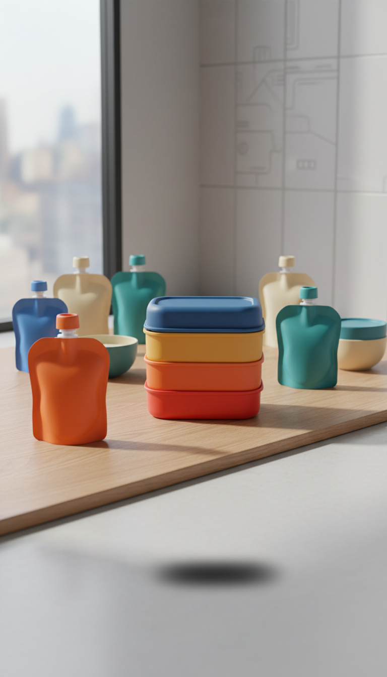 Balanced Multi-Nutrient Meal Stackable Container